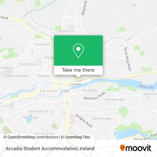 Arcadia Student Accommodation map