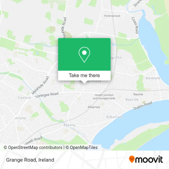 Grange Road map