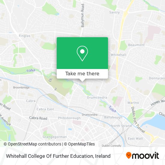 Whitehall College Of Further Education map