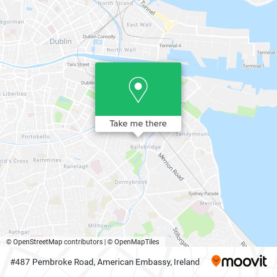 #487 Pembroke Road, American Embassy map