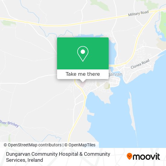 Dungarvan Community Hospital & Community Services map