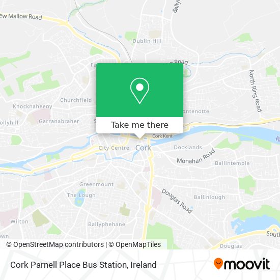 Cork Parnell Place Bus Station map