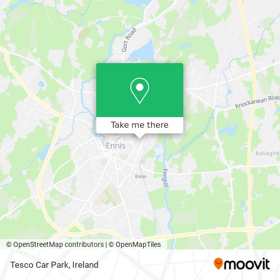 Tesco Car Park map