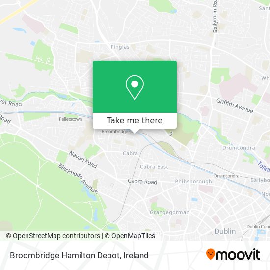 Broombridge Hamilton Depot map