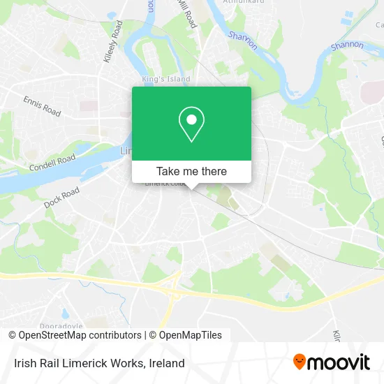 Irish Rail Limerick Works map