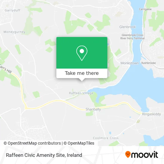 Raffeen Civic Amenity Site map