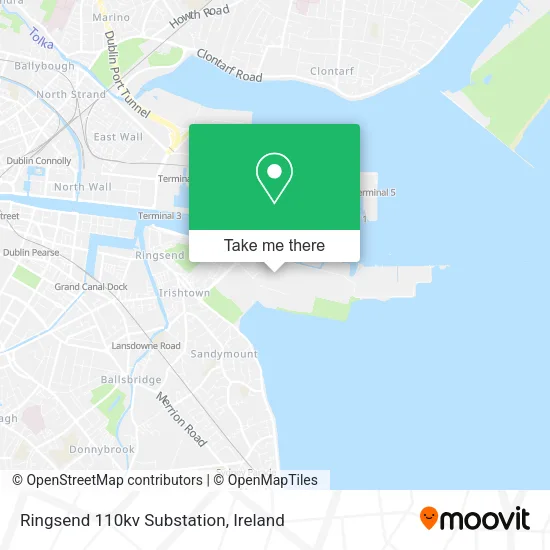 Ringsend 110kv Substation map