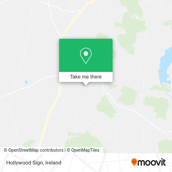 Hollywood Sign map