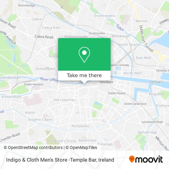 Indigo & Cloth Men's Store -Temple Bar plan