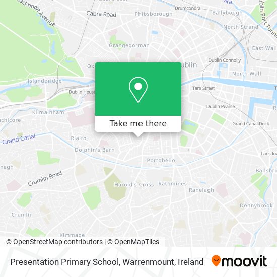 Presentation Primary School, Warrenmount map