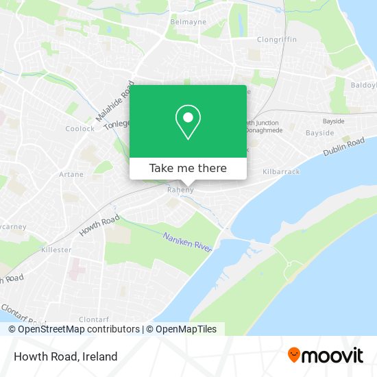 Howth Road map