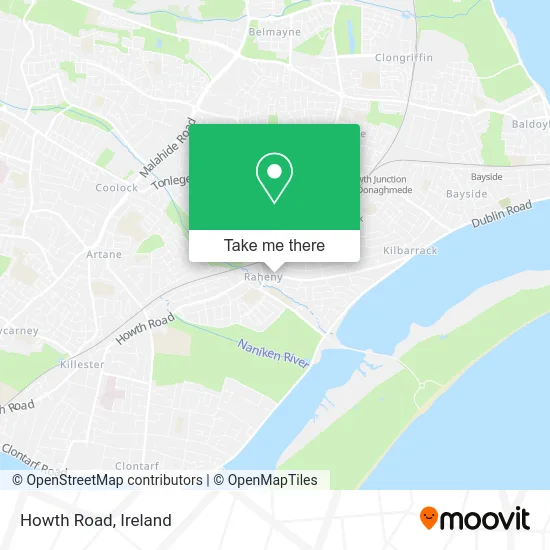 Howth Road map