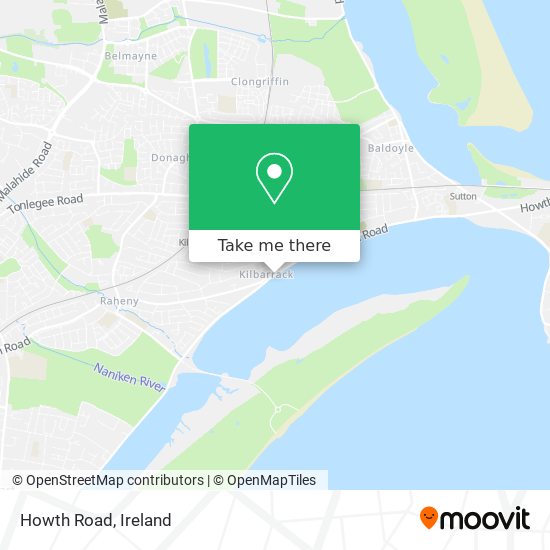 Howth Road map