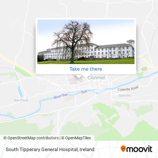 South Tipperary General Hospital map