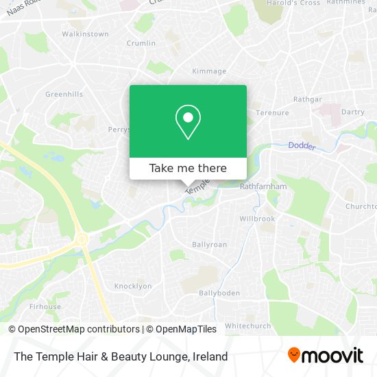 The Temple Hair & Beauty Lounge map