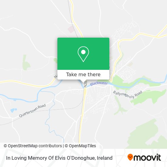 In Loving Memory Of Elvis O'Donoghue plan