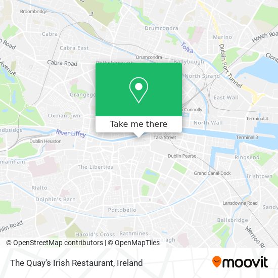 The Quay's Irish Restaurant plan