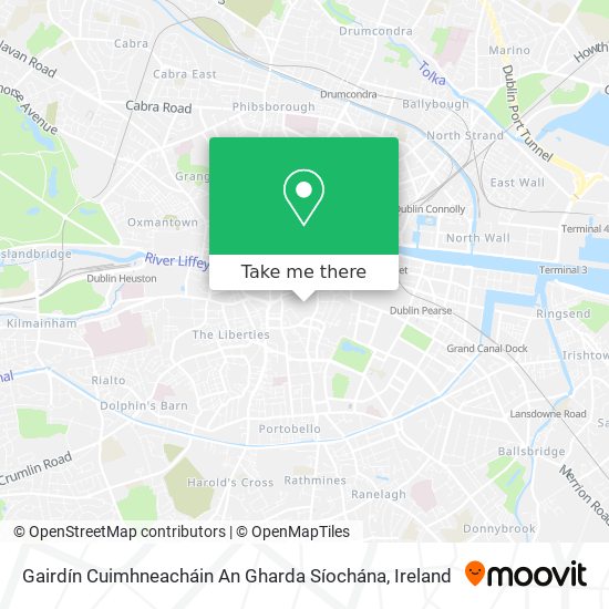 Gairdín Cuimhneacháin An Gharda Síochána map