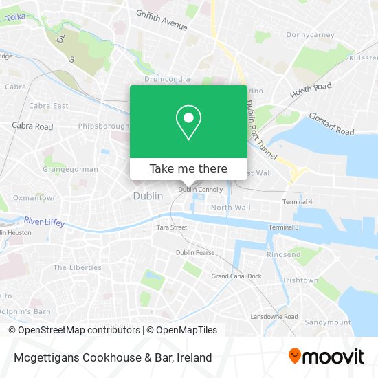 Mcgettigans Cookhouse & Bar map