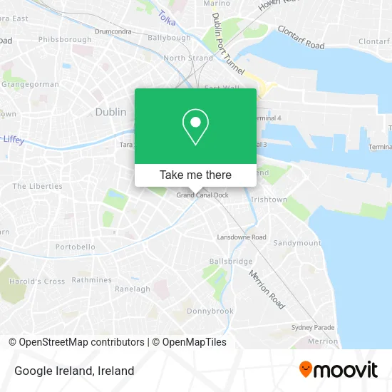 Google Ireland map