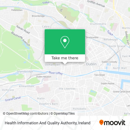 Health Information And Quality Authority map