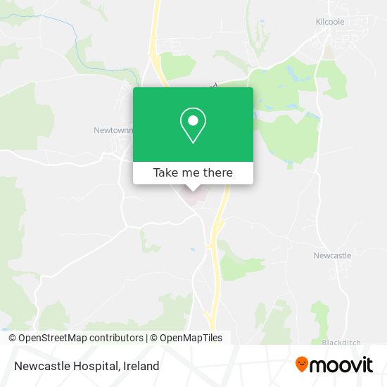 Newcastle Hospital map