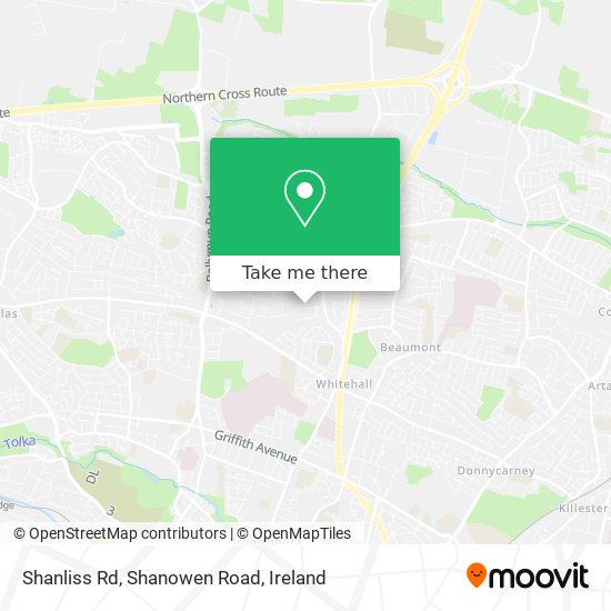 Shanliss Rd, Shanowen Road map