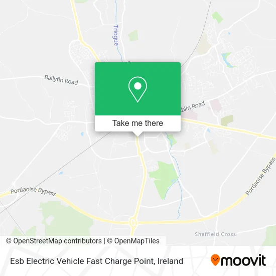Esb Electric Vehicle Fast Charge Point map