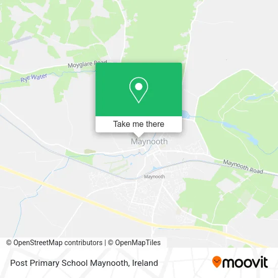 Post Primary School Maynooth map