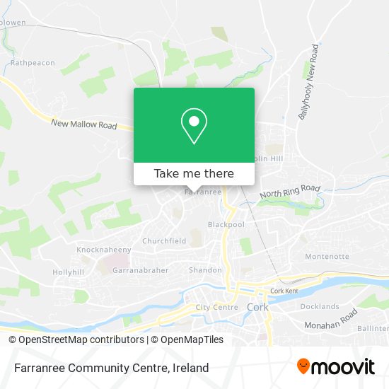 Farranree Community Centre map