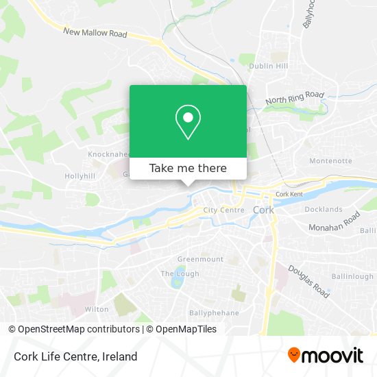 Cork Life Centre map