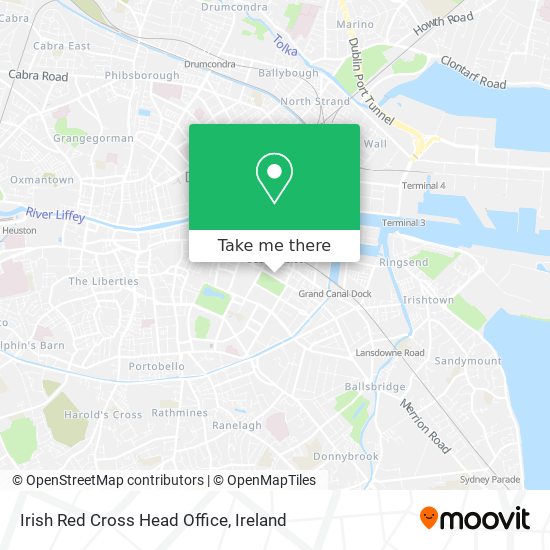 Irish Red Cross Head Office map