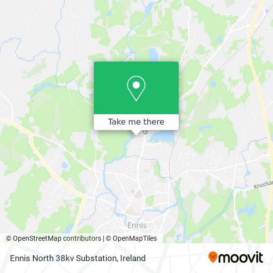 Ennis North 38kv Substation map