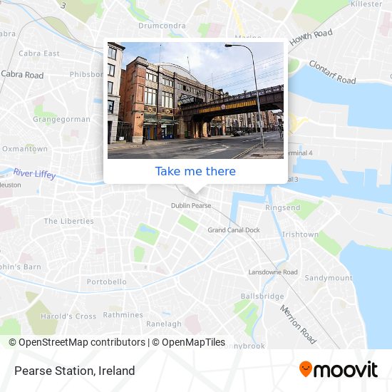 Pearse Station map
