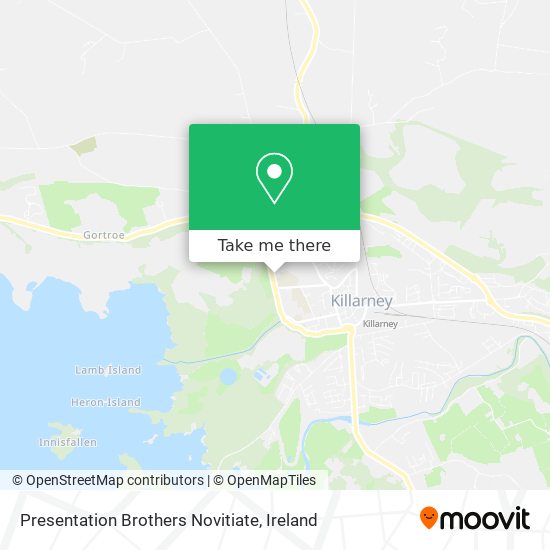 Presentation Brothers Novitiate map