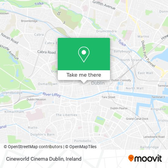 Cineworld Cinema Dublin map