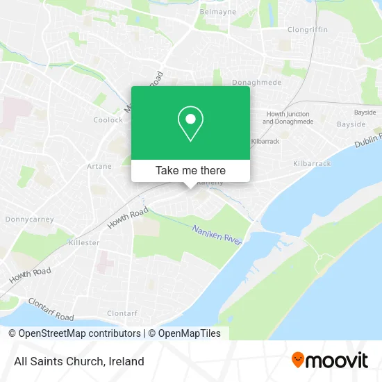 All Saints Church map