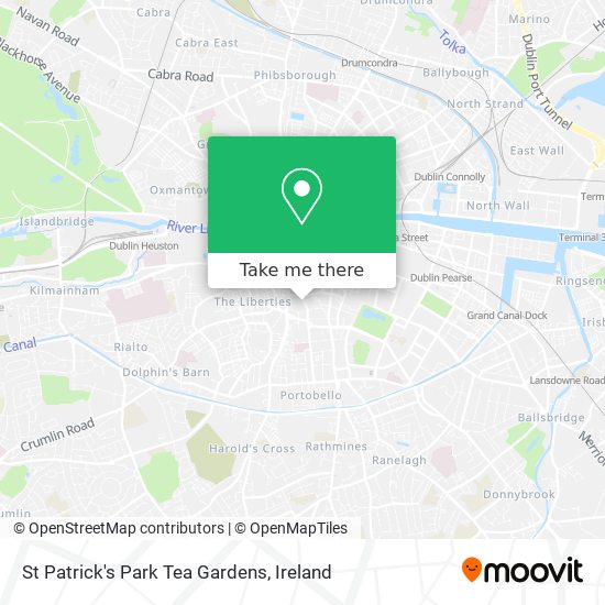 St Patrick's Park Tea Gardens map