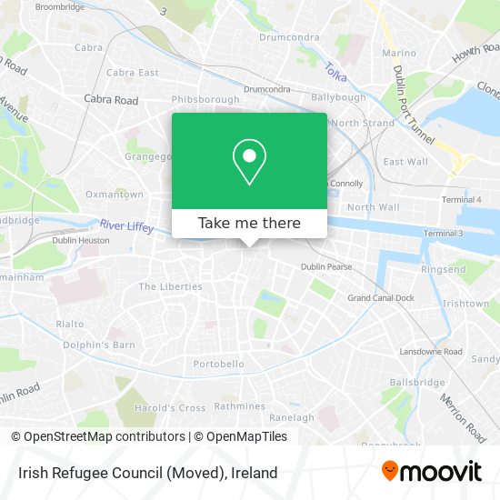 Irish Refugee Council (Moved) map