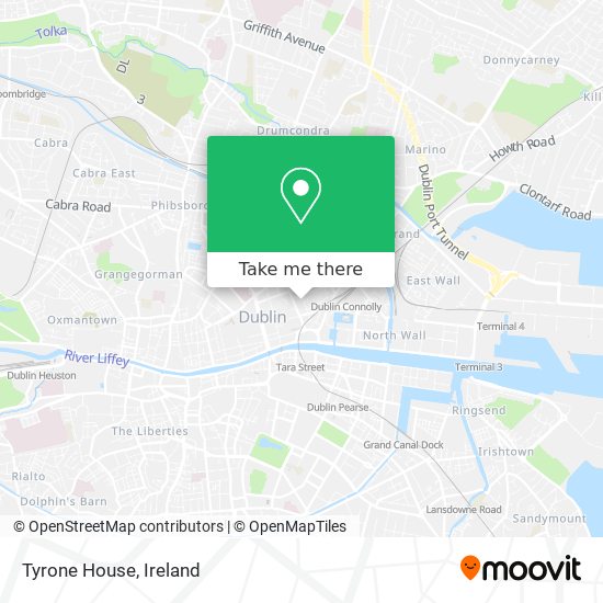 Tyrone House map