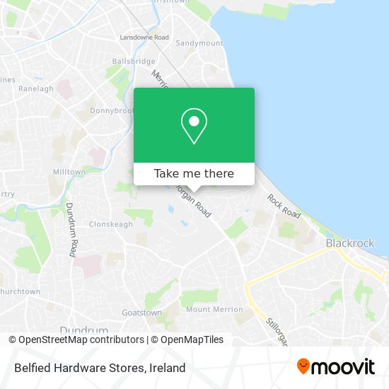 Belfied Hardware Stores map