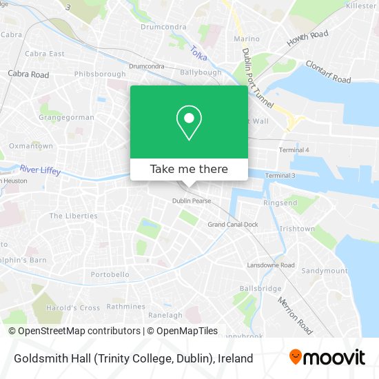 Goldsmith Hall (Trinity College, Dublin) map