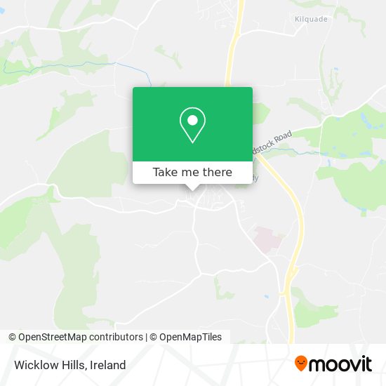 Wicklow Hills map