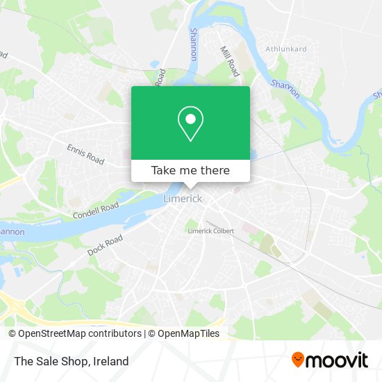 The Sale Shop map
