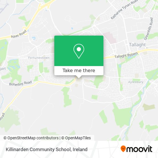 Killinarden Community School map