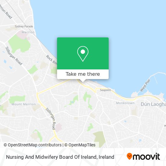 Nursing And Midwifery Board Of Ireland map