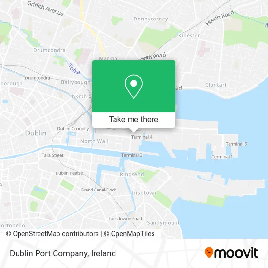 Dublin Port Company map