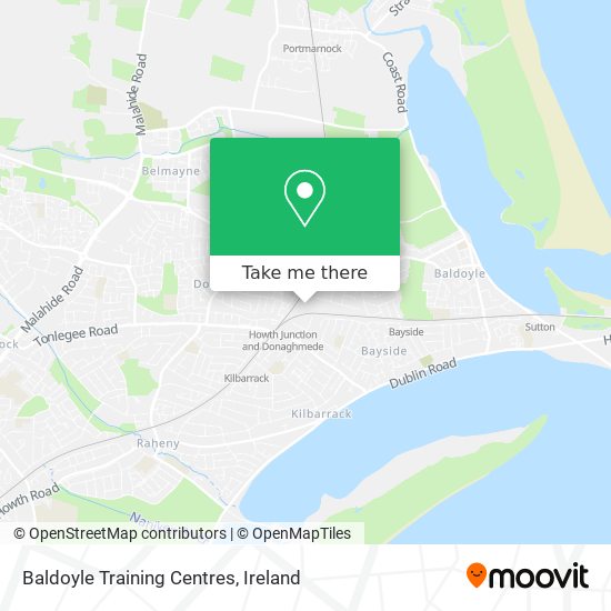 Baldoyle Training Centres map