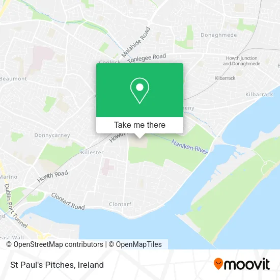 St Paul's Pitches map