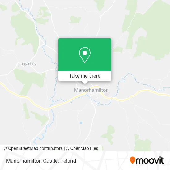 Manorhamilton Castle map